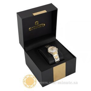 Gianto silver bracelet with gold and green enamel