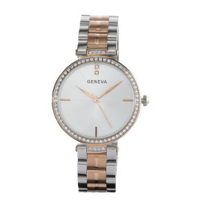 جينيفا صنقل فصوص فضي مع برونزي