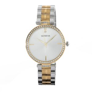 جينيفا صنقل فصوص فضي مع  ذهبي