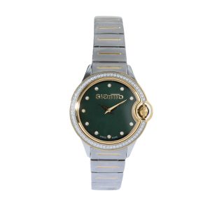 جيانتو صنقل فصوص فضي مع ذهبي مينا اخضر